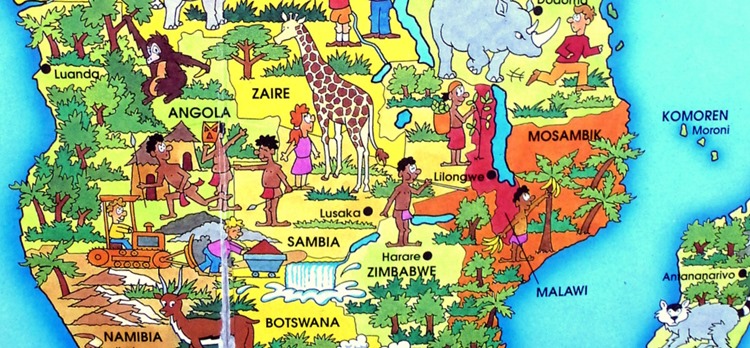 Darstellung Afrikas in einem Kinderatlas