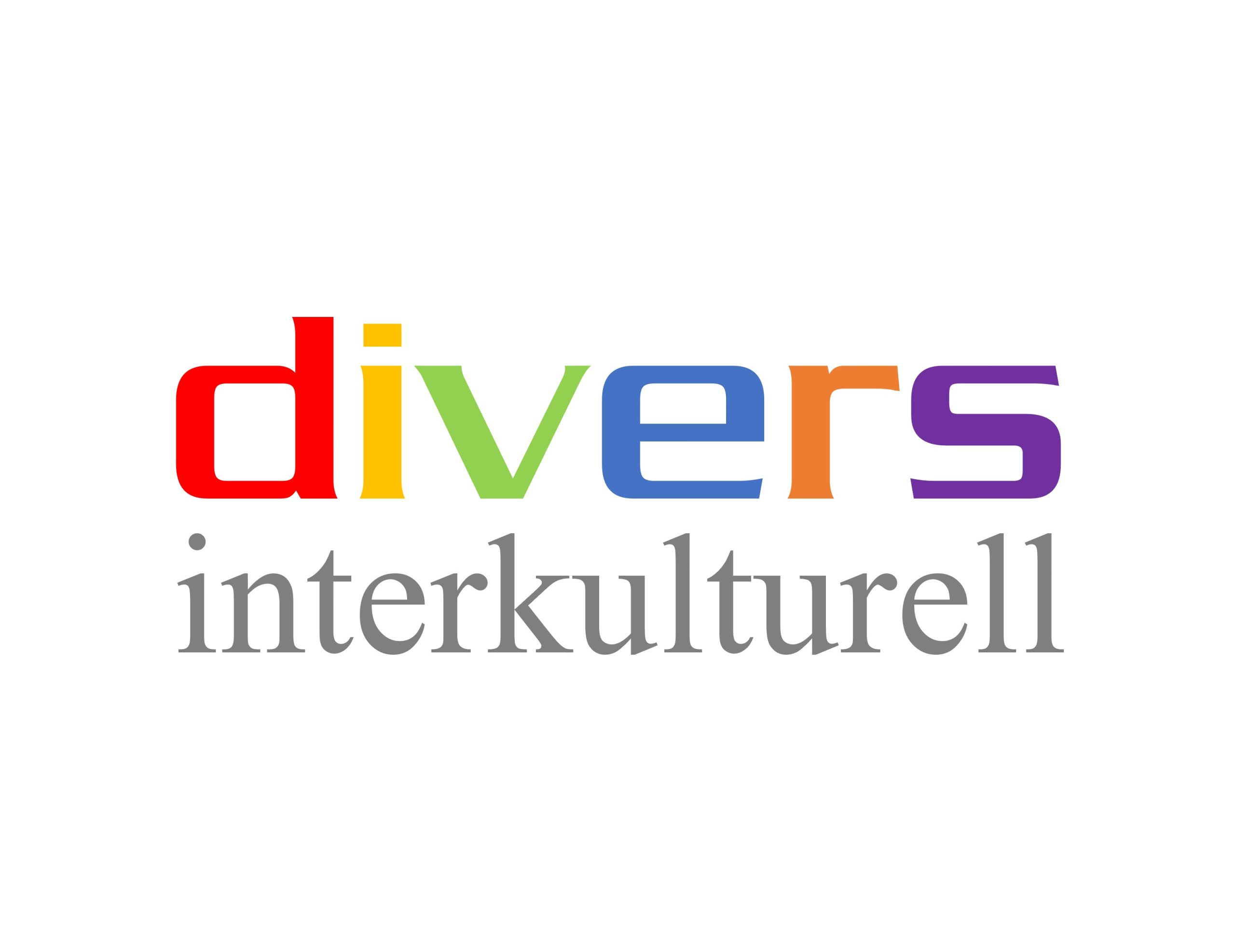 Zu sehen sin die Schriftzüge: divers interkulturell