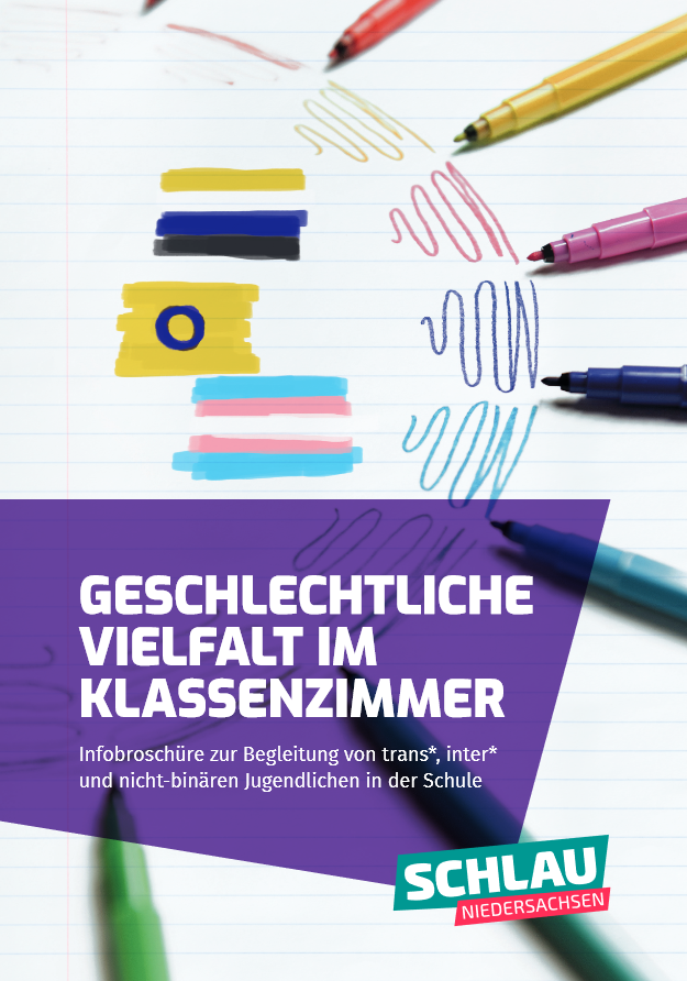 Titelseite Handreichung "Geschlechtliche Vielfalt im Klassenzimmer"